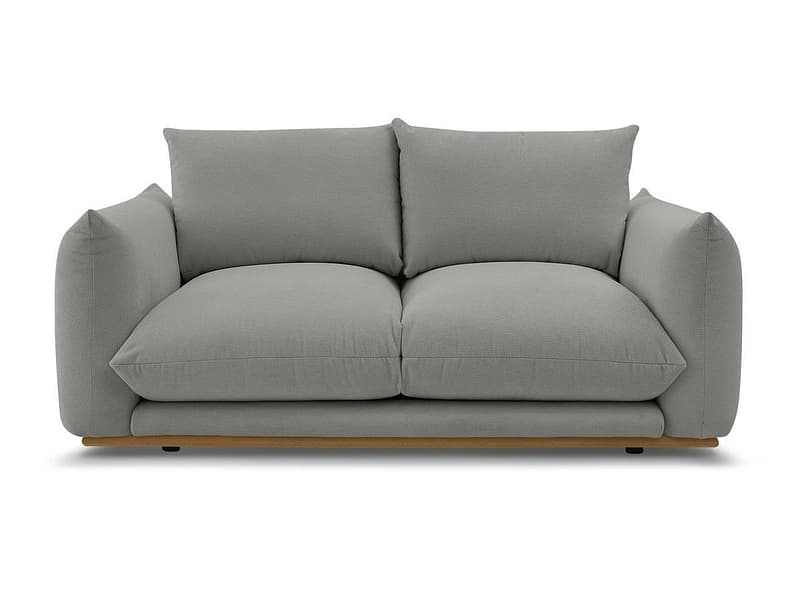 2er Sofa BOBOCHIC ERNEST Stoff dunkelgrau