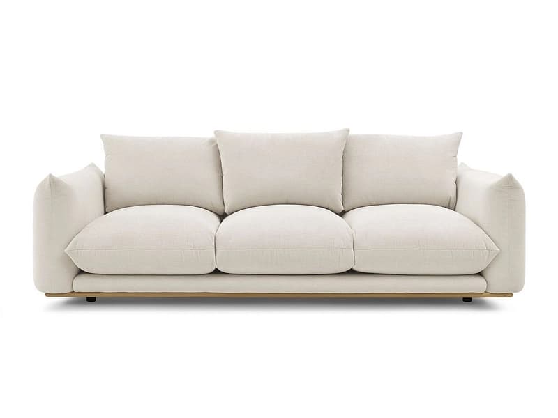 3er Sofa BOBOCHIC ERNEST Stoff beige