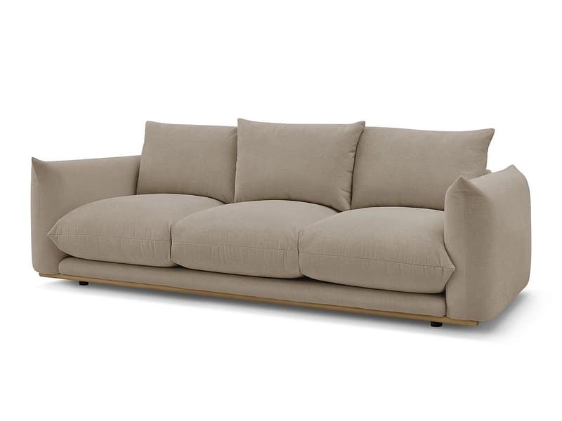 3er Sofa BOBOCHIC ERNEST Stoff taupe
