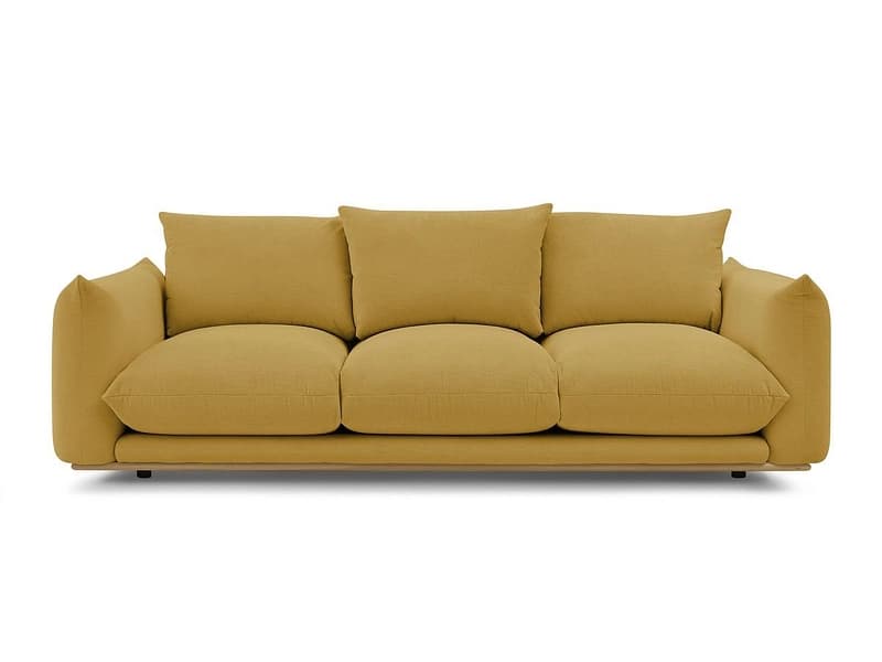 3er Sofa BOBOCHIC ERNEST Stoff gelb