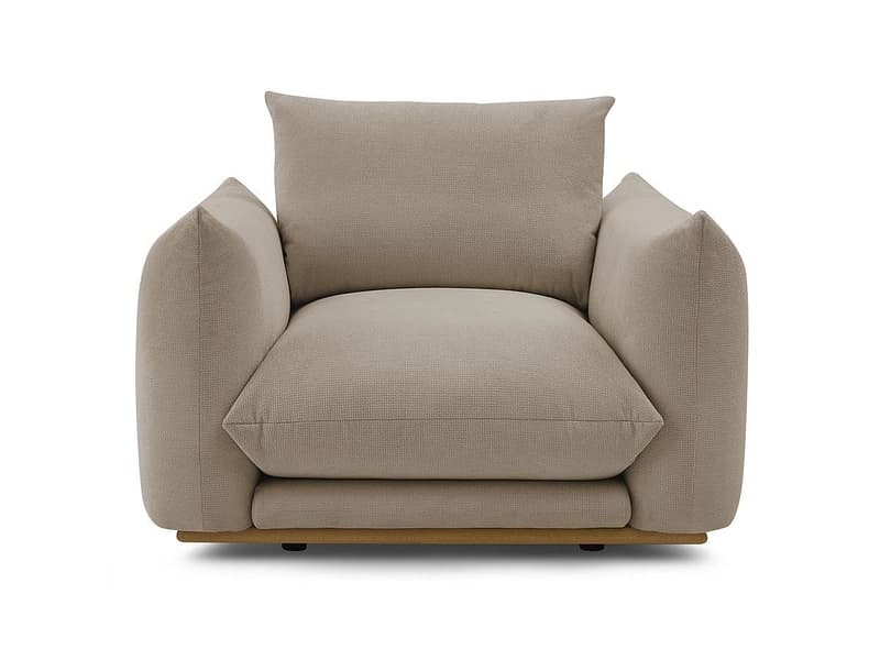 Sessel BOBOCHIC ERNEST Stoff taupe