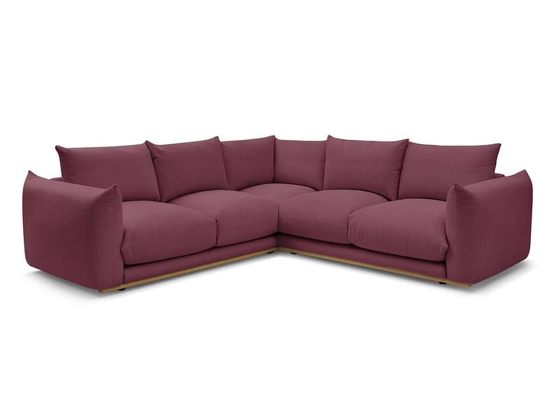 Ecksofa BOBOCHIC ERNEST Stoff rot