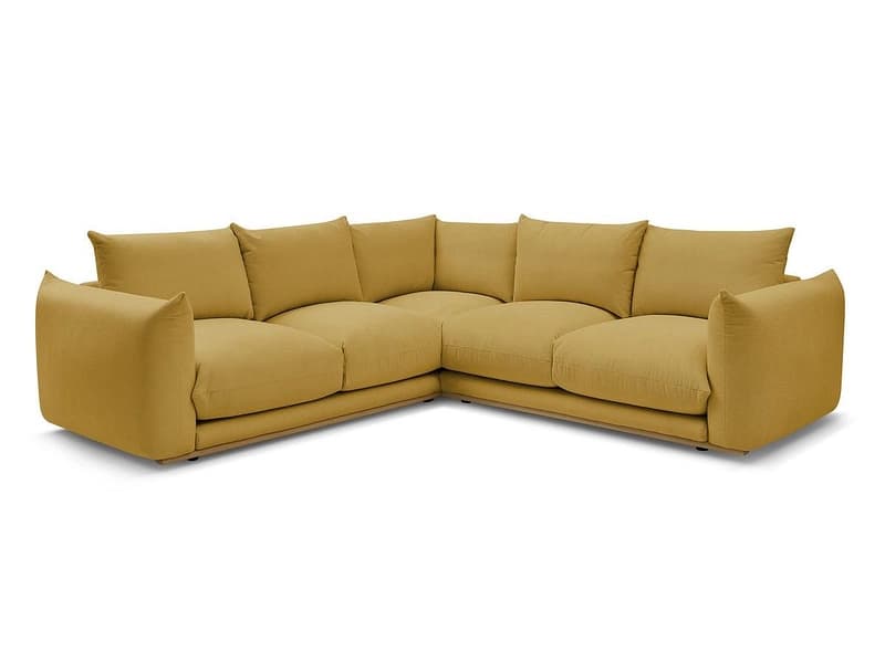 Ecksofa BOBOCHIC ERNEST Stoff gelb