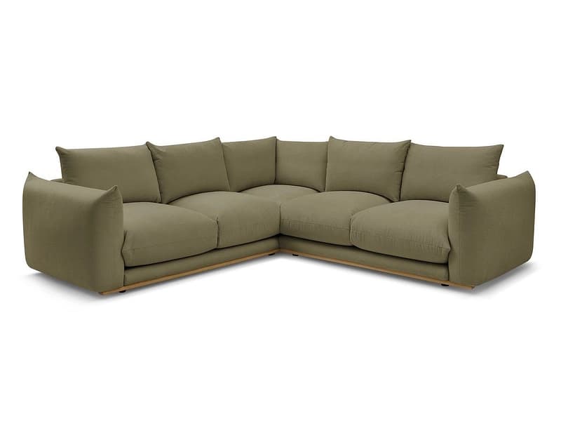 Ecksofa BOBOCHIC ERNEST Stoff grün