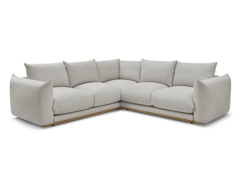 Ecksofa BOBOCHIC ERNEST Stoff hellgrau