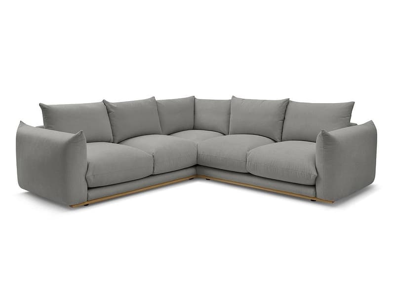 Ecksofa BOBOCHIC ERNEST Stoff dunkelgrau