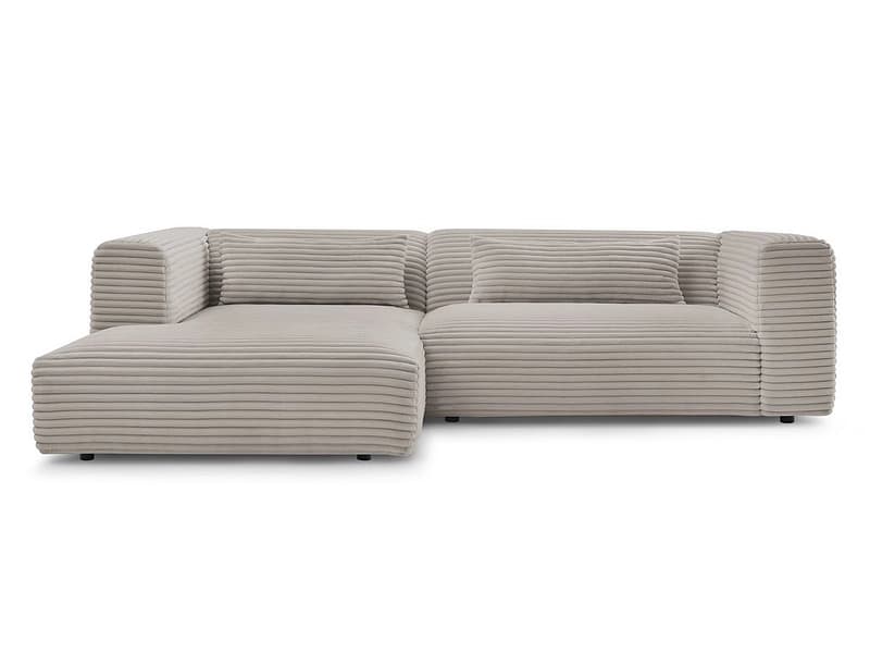Ecksofa BOBOCHIC HARRY Cord-Stoff taupe