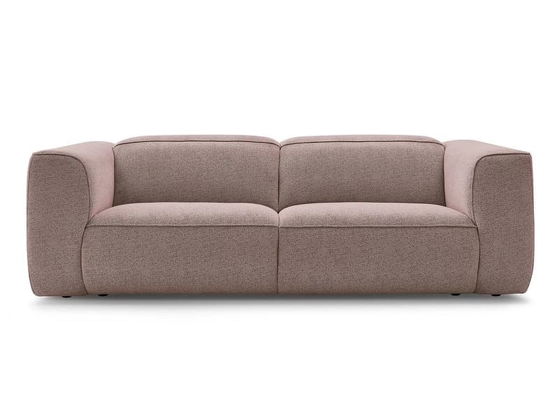 3er Sofa BOBOCHIC WILLIAM Stoff chiniert rosa