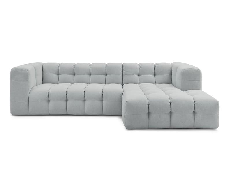 Ecksofa BOBOCHIC CLOUD Stoff hellgrau