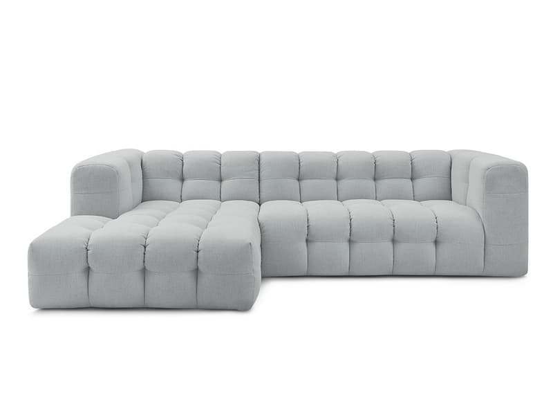 Ecksofa BOBOCHIC CLOUD Stoff hellgrau