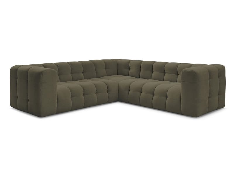 Ecksofa BOBOCHIC CLOUD Stoff grün