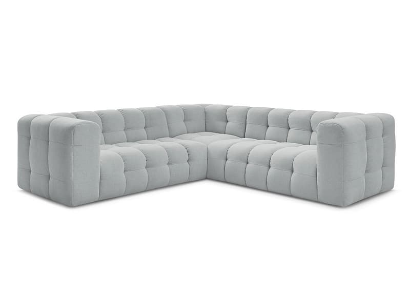 Ecksofa BOBOCHIC CLOUD Stoff hellgrau