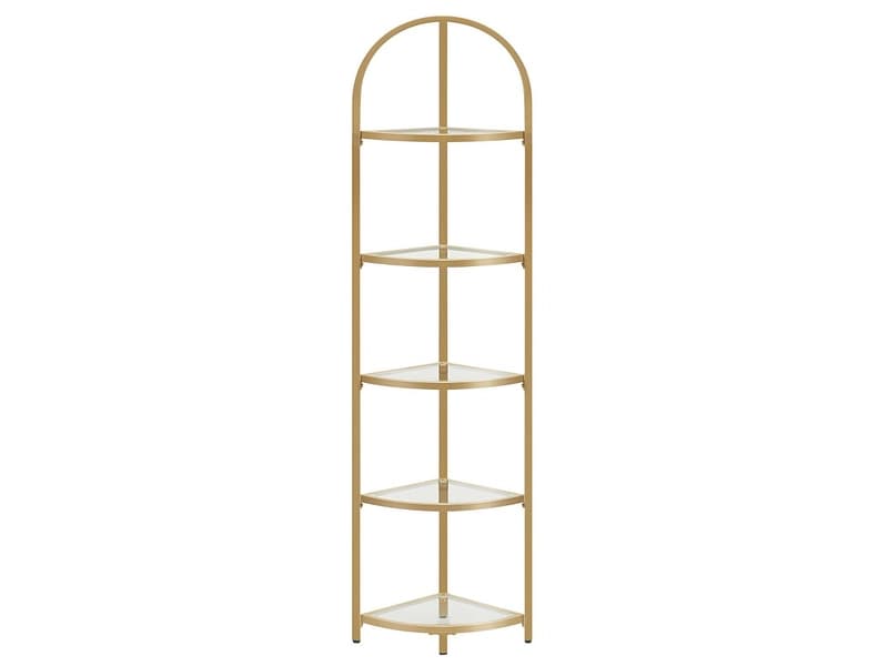 Eckregal SONGMICS CRYSTAL 29.5x29.5x163.2cm gold
