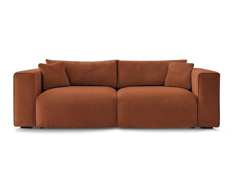 3er Sofa BOBOCHIC EZECHIEL Stoff rot