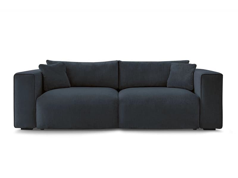 3er Sofa BOBOCHIC EZECHIEL Stoff dunkelblau