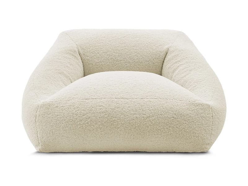 Hocker BOBOCHIC LILIBET 125x125x77cm boucle-stoff beige