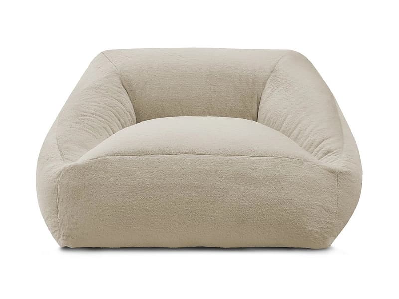 Hocker BOBOCHIC LILIBET 125x125x77cm stoff beige