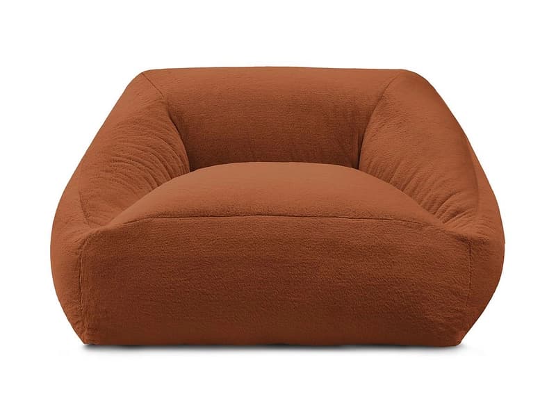 Hocker BOBOCHIC LILIBET 125x125x77cm stoff orange