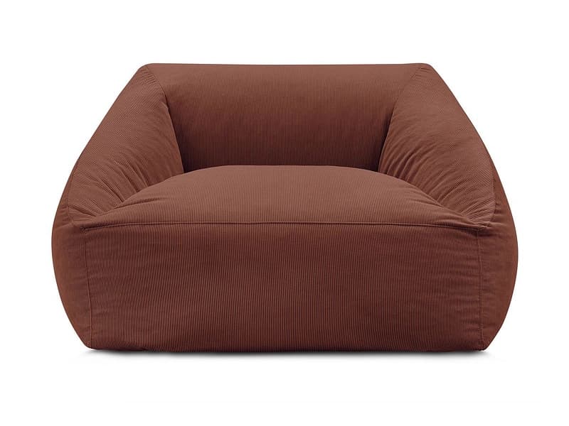 Hocker BOBOCHIC LILIBET 125x125x77cm cord-stoff orange