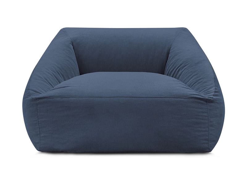 Hocker BOBOCHIC LILIBET 125x125x77cm cord-stoff dunkelblau