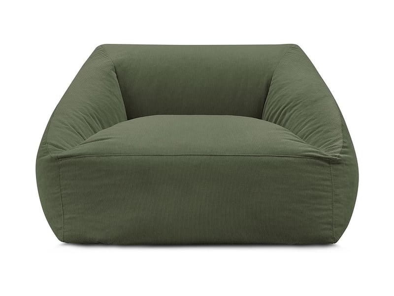 Hocker BOBOCHIC LILIBET 125x125x77cm cord-stoff grün