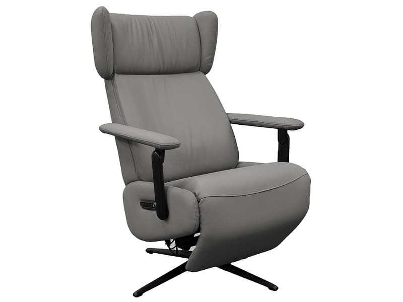 Relaxsessel NETO Echtleder grau