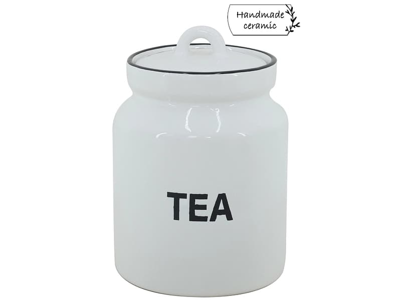 Einmachglas MARY 1L weiss