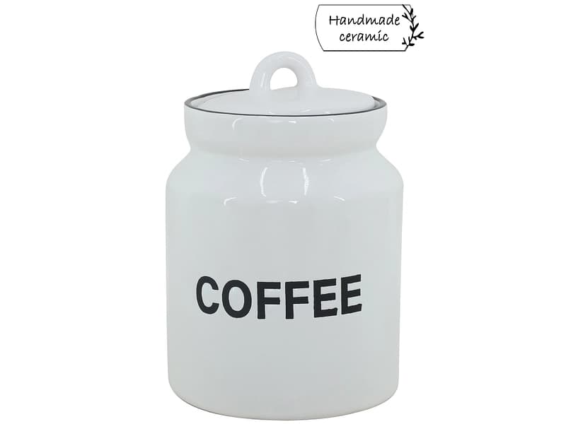 Einmachglas MARY 1L weiss