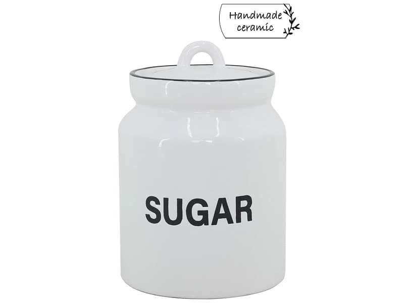 Einmachglas MARY 1L weiss