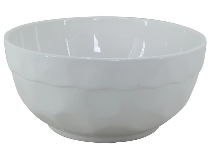 Salatschüssel RAY Ø 25.7 cm Dolomite-Gestein weiss 1 Stück