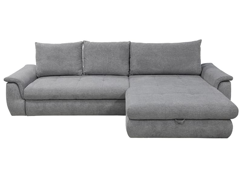 Ecksofa SARANA Stoff hellgrau