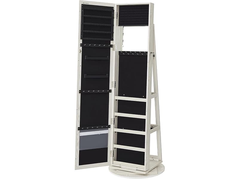 Kosmetikspiegel rechteck SONGMICS JOYA 55x162cm weiss