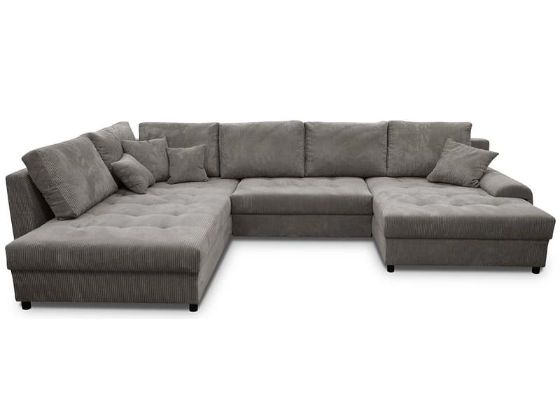 Ecksofa APIS Stoff grau