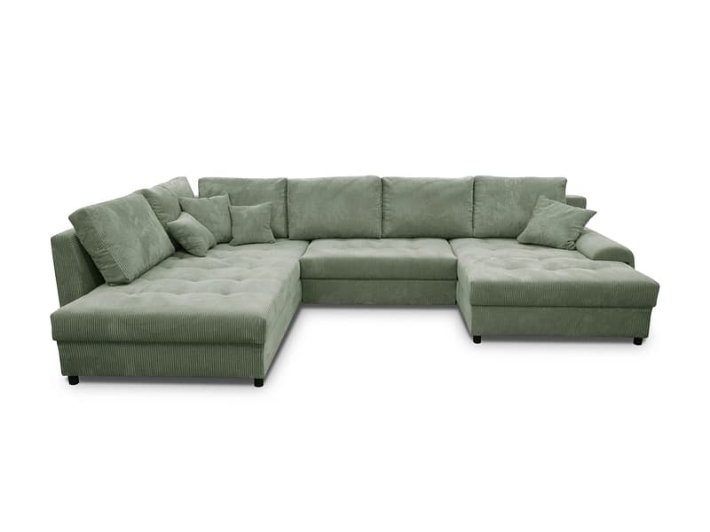 Ecksofa APIS Stoff hellgrün