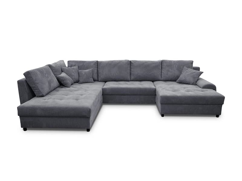 Ecksofa APIS Stoff grau anthrazit