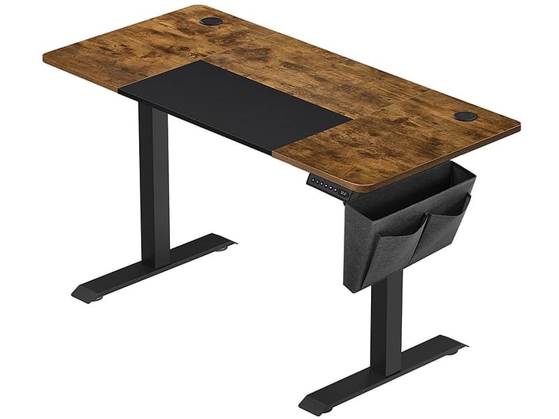 Elektrischer Schreibtisch SONGMICS RUSTIK 60x120x72cm braun