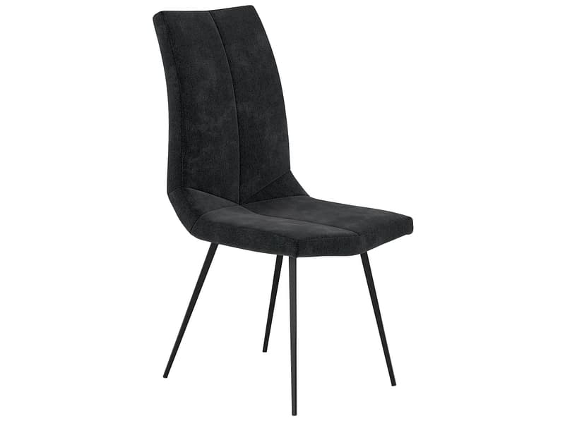 Stuhl NINA Stoff schwarz