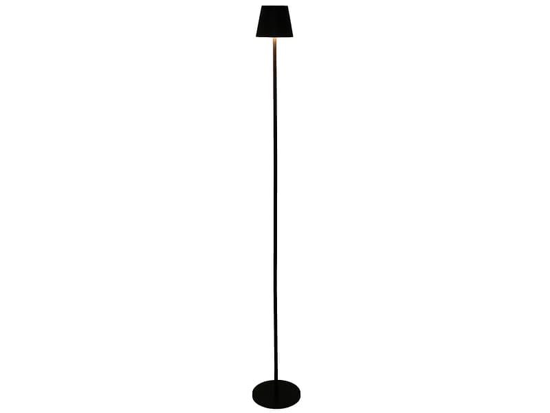 USB-aufladbare Stehlampe SOLINE 125cm schwarz