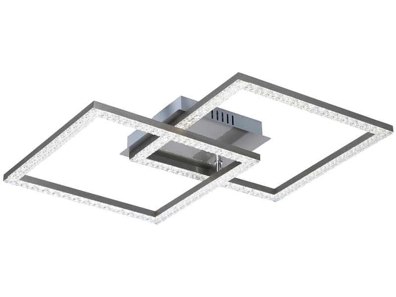 Deckenlampe LED SPLIT 46cm 12W silberfarben