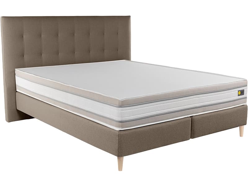 Boxspringbett RELAX BY BICO CHARLOTTE braun 140x200cm fest