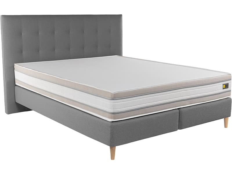 Boxspringbett RELAX BY BICO CHARLOTTE anthrazit 180x200cm fest