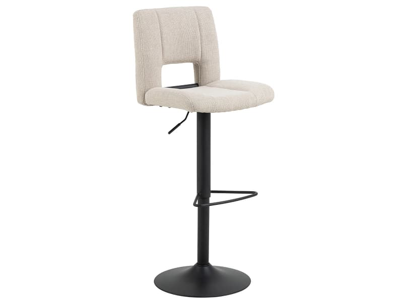 Einstellbarer Barhocker SYLVIA samt beige