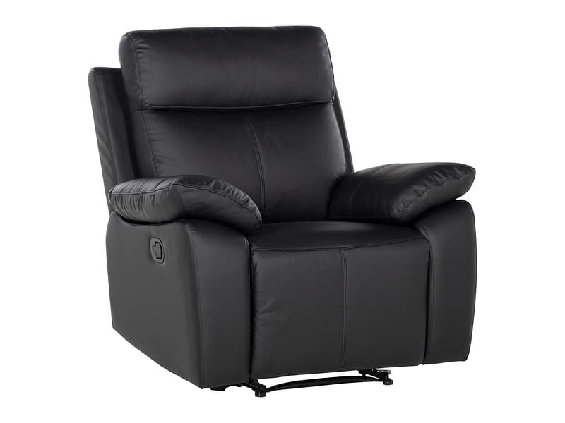 Relaxsessel BOSCARI Echtleder schwarz