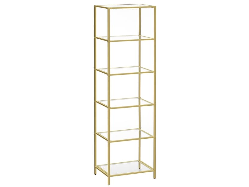 Regal SONGMICS CRYSTAL 30x40x177.3cm gold