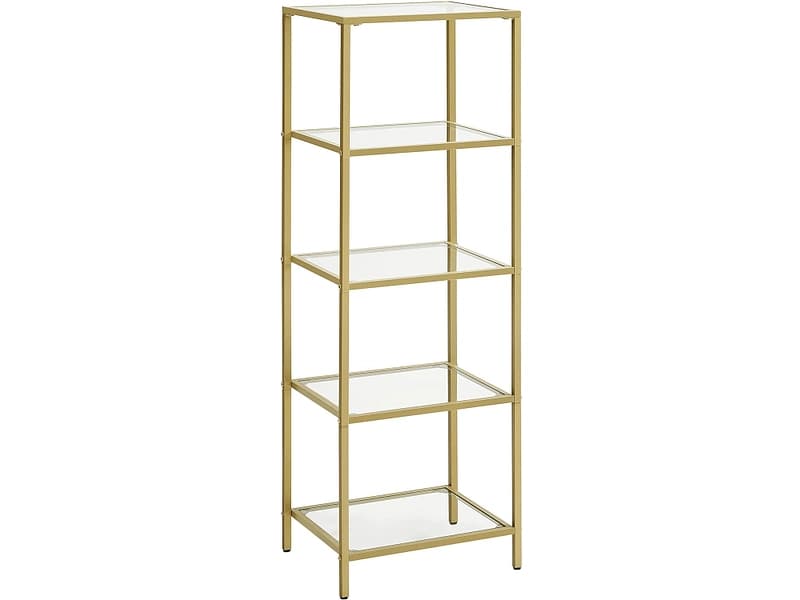 Regal SONGMICS CRYSTAL 30x40x124.5cm gold