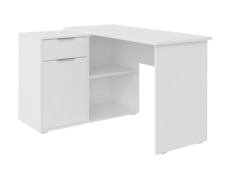 Eckschreibtisch SACHA 100x120x76cm weiss