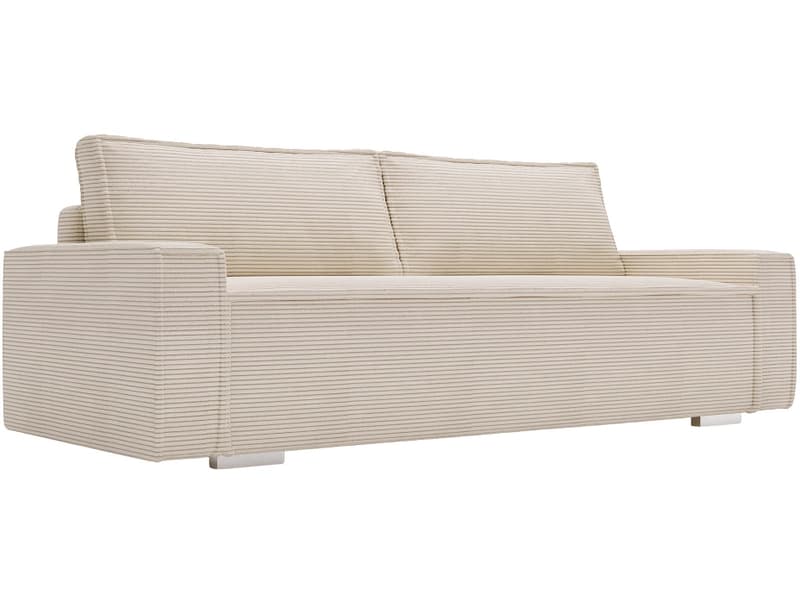 Bettsofa MELS Cord-Stoff beige