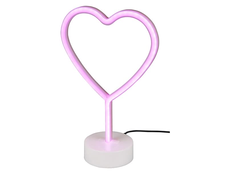 Tischlampe LED HEART 29.6cm 1.5W weiss