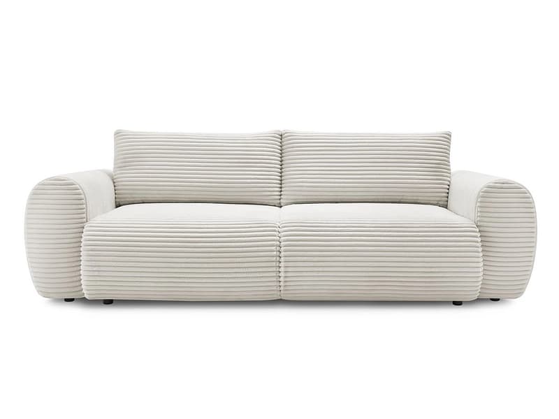 3er Sofa BOBOCHIC LUCIEN Cord-Stoff beige