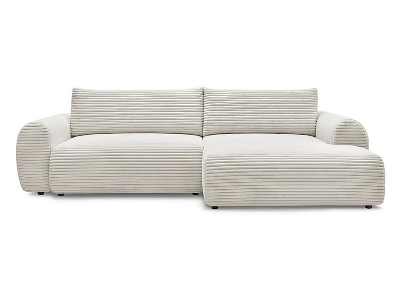 Ecksofa BOBOCHIC LUCIEN Cord-Stoff beige